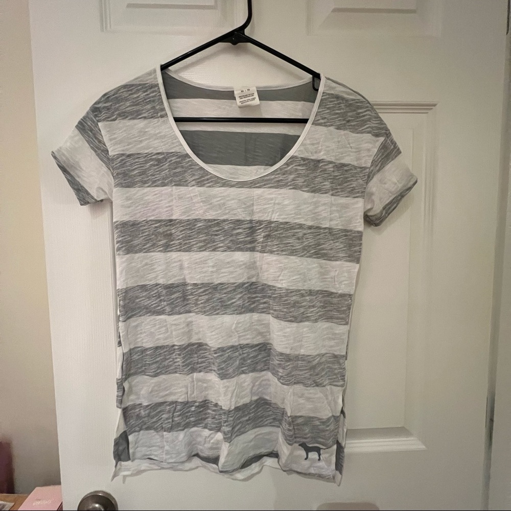Victoria’s Secret PINK striped tee xs